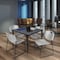 Regency Kahlo Square Table & Chair Sets, 48 W, 48 L, 29 H, Wood, Metal, Polypropylene Top, Grey TPL4848GYBK44GY - alternate 1